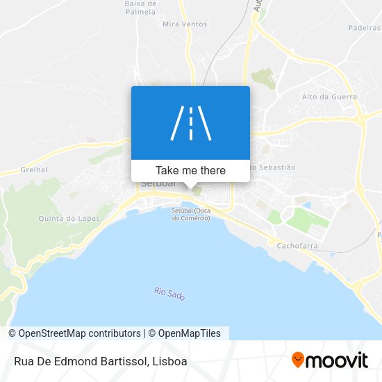 Rua De Edmond Bartissol mapa