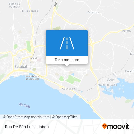 Rua De São Luís mapa