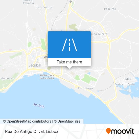 Rua Do Antigo Olival mapa