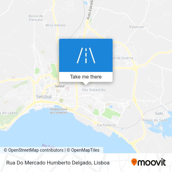 Rua Do Mercado Humberto Delgado mapa