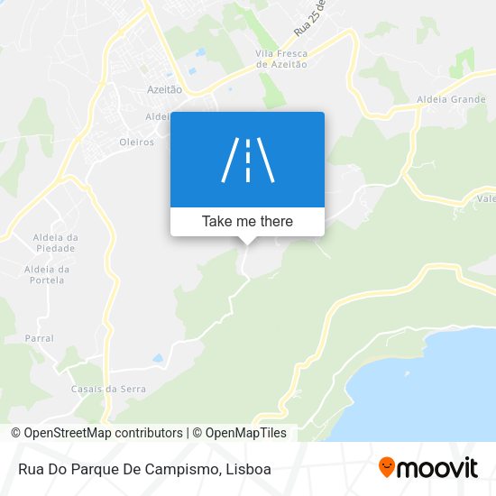 Rua Do Parque De Campismo map