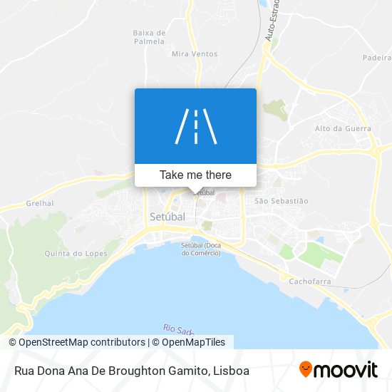 Rua Dona Ana De Broughton Gamito map