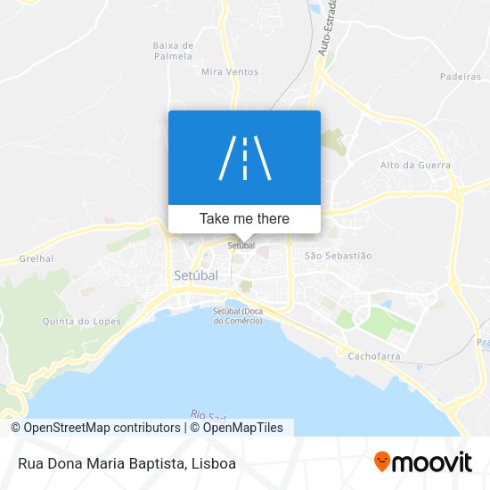 Rua Dona Maria Baptista mapa