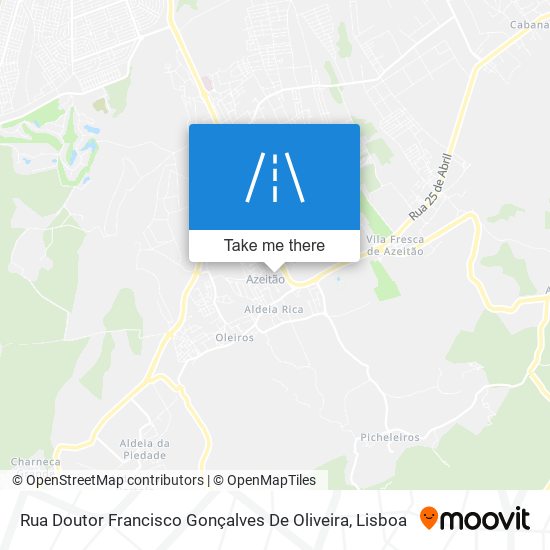 Rua Doutor Francisco Gonçalves De Oliveira mapa