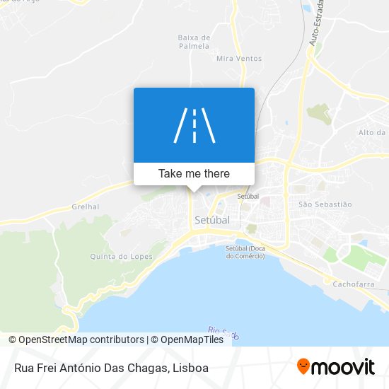 Rua Frei António Das Chagas map