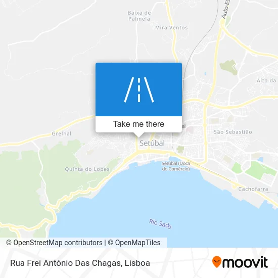 Rua Frei António Das Chagas map