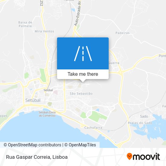Rua Gaspar Correia mapa