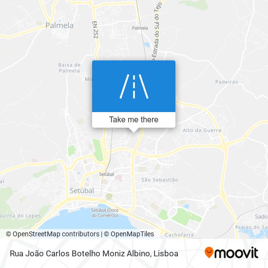 Rua João Carlos Botelho Moniz Albino mapa