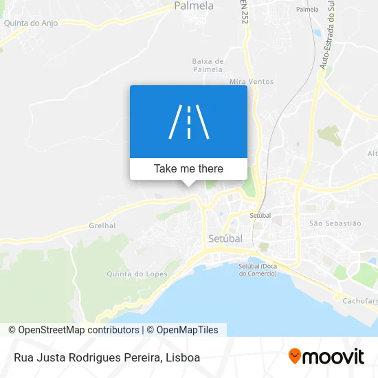Rua Justa Rodrigues Pereira map
