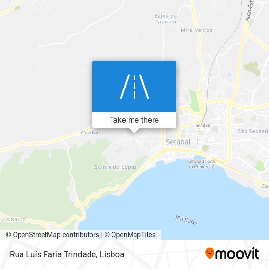 Rua Luís Faria Trindade mapa