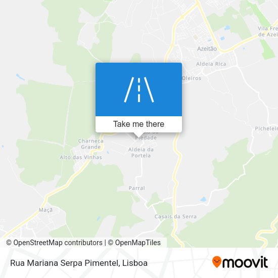 Rua Mariana Serpa Pimentel mapa