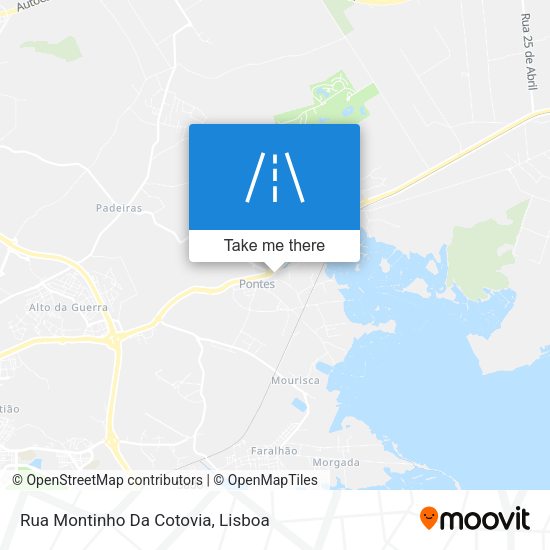 Rua Montinho Da Cotovia mapa