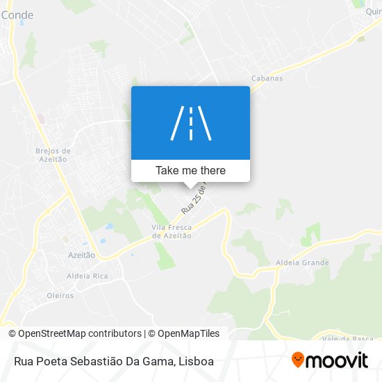 Rua Poeta Sebastião Da Gama mapa