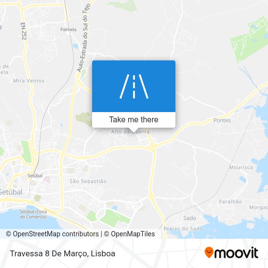 Travessa 8 De Março mapa