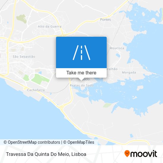 Travessa Da Quinta Do Meio mapa
