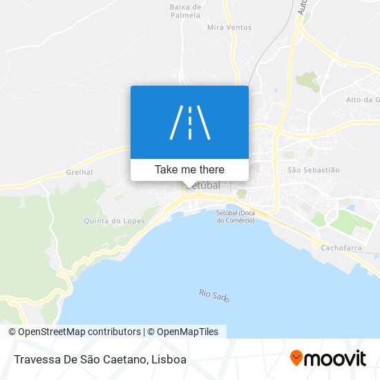 Travessa De São Caetano mapa