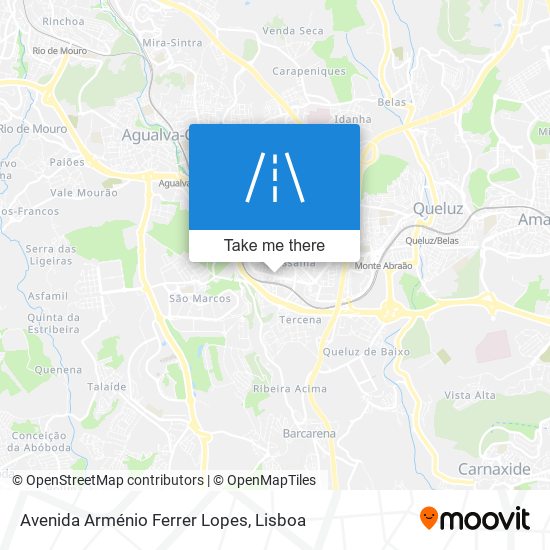 Avenida Arménio Ferrer Lopes mapa