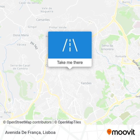 Avenida De França mapa