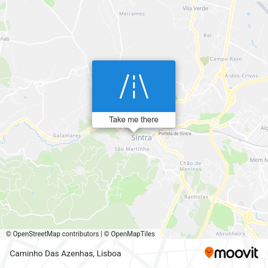 Caminho Das Azenhas mapa