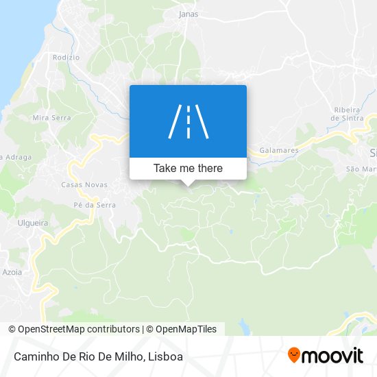 Caminho De Rio De Milho map