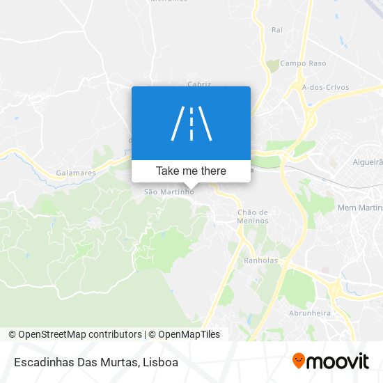 Escadinhas Das Murtas map