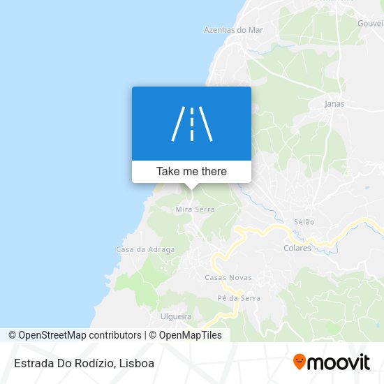 Estrada Do Rodízio map