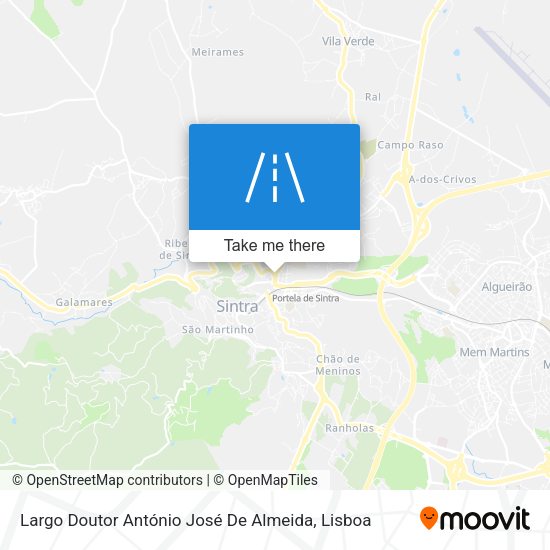 Largo Doutor António José De Almeida mapa