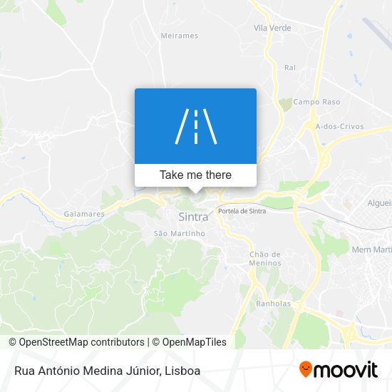 Rua António Medina Júnior map