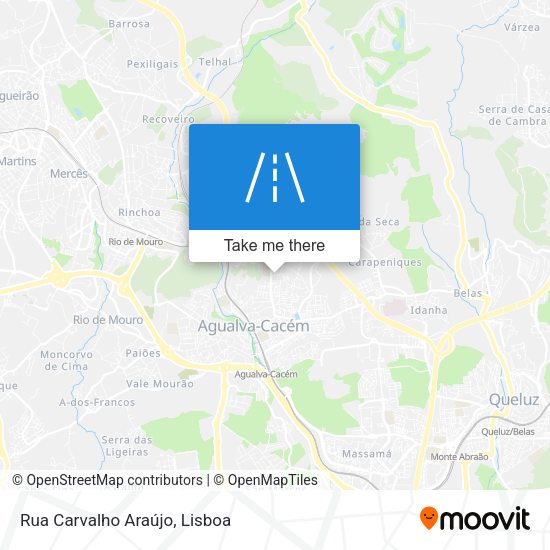 Rua Carvalho Araújo mapa