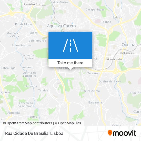 Rua Cidade De Brasília mapa