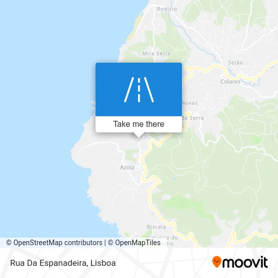 Rua Da Espanadeira map