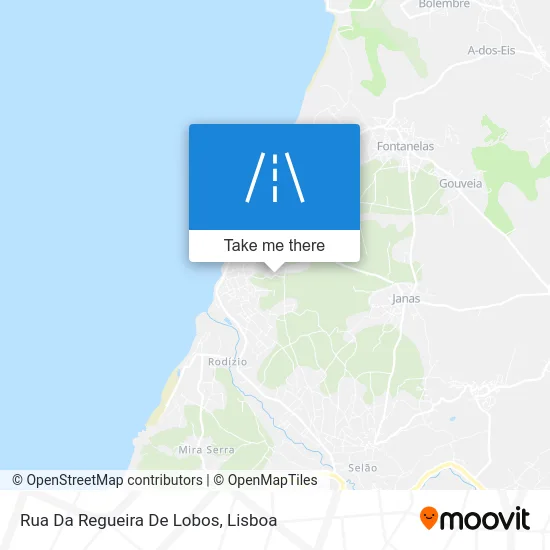 Rua Da Regueira De Lobos map