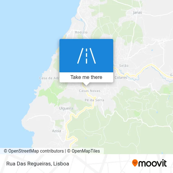 Rua Das Regueiras map