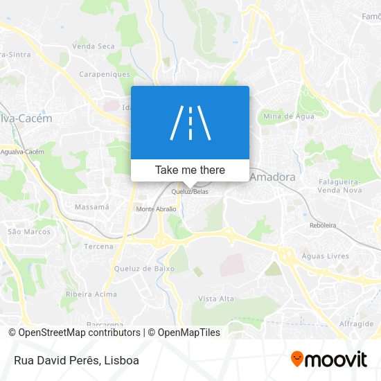 Rua David Perês mapa