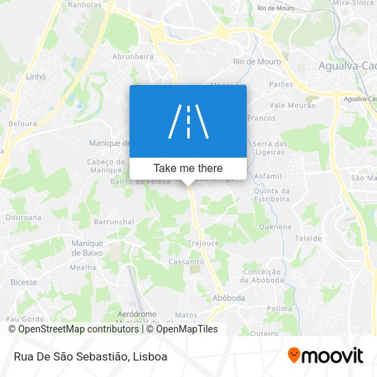 Rua De São Sebastião map