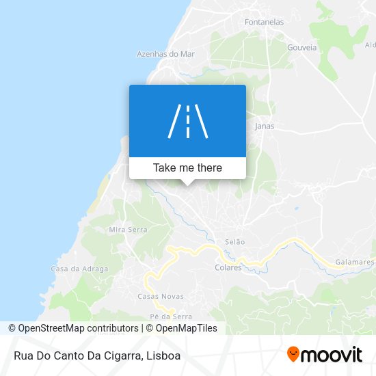 Rua Do Canto Da Cigarra mapa