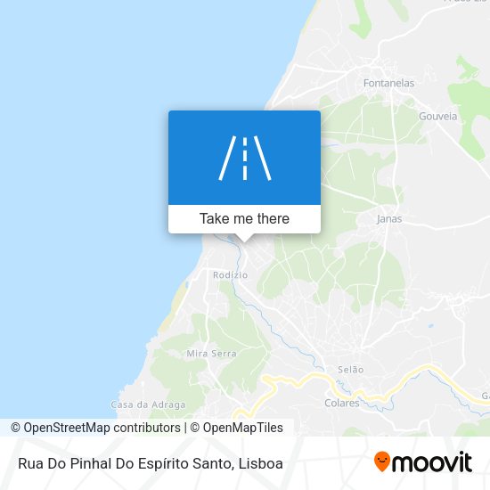 Rua Do Pinhal Do Espírito Santo mapa