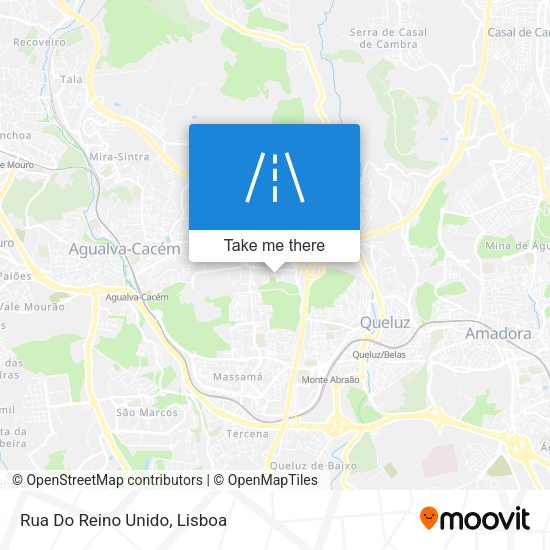 Rua Do Reino Unido mapa