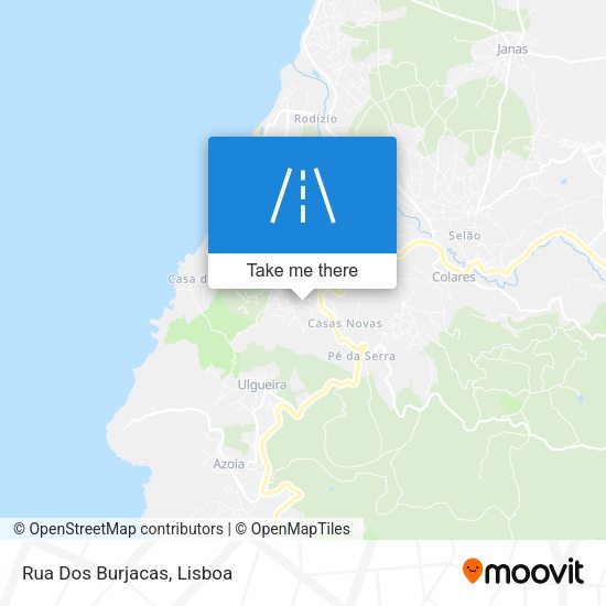 Rua Dos Burjacas mapa