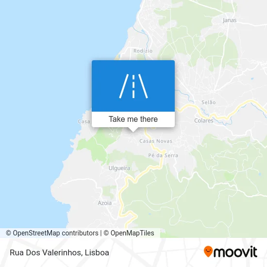 Rua Dos Valerinhos map
