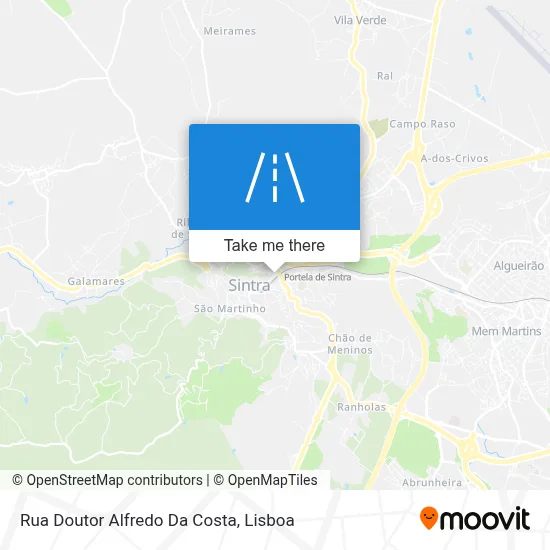 Rua Doutor Alfredo Da Costa map