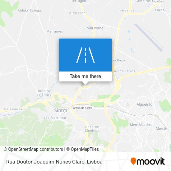 Rua Doutor Joaquim Nunes Claro map