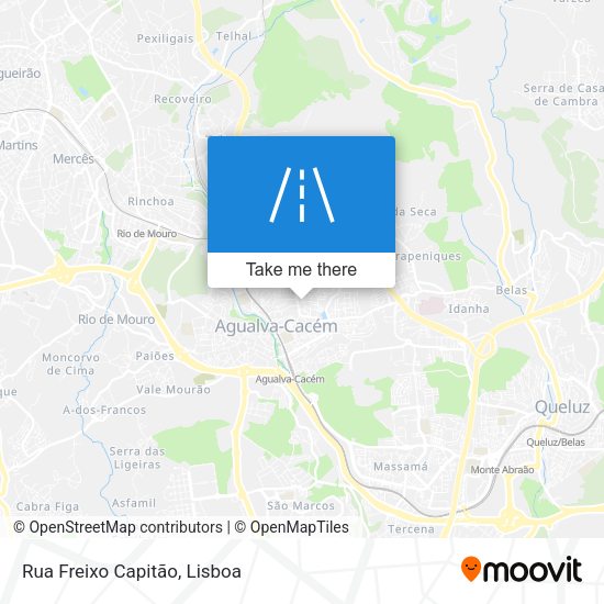 Rua Freixo Capitão mapa