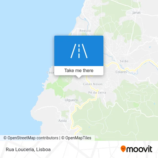 Rua Louceria map