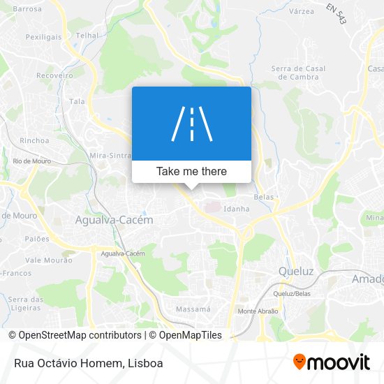 Rua Octávio Homem mapa