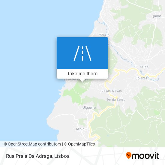 Rua Praia Da Adraga map