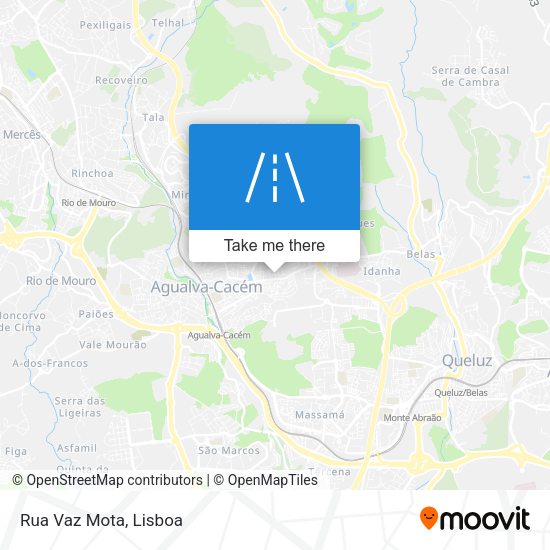 Rua Vaz Mota mapa
