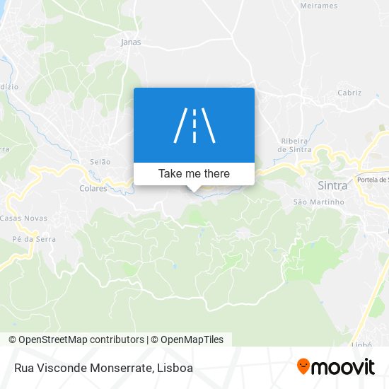 Rua Visconde Monserrate mapa