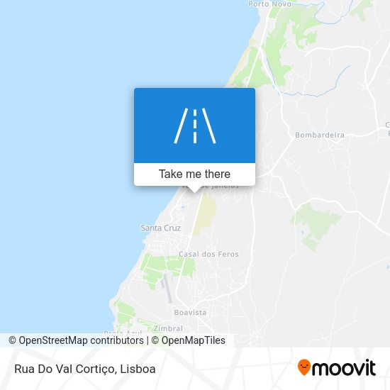 Rua Do Val Cortiço mapa