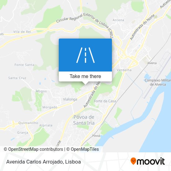 Avenida Carlos Arrojado mapa